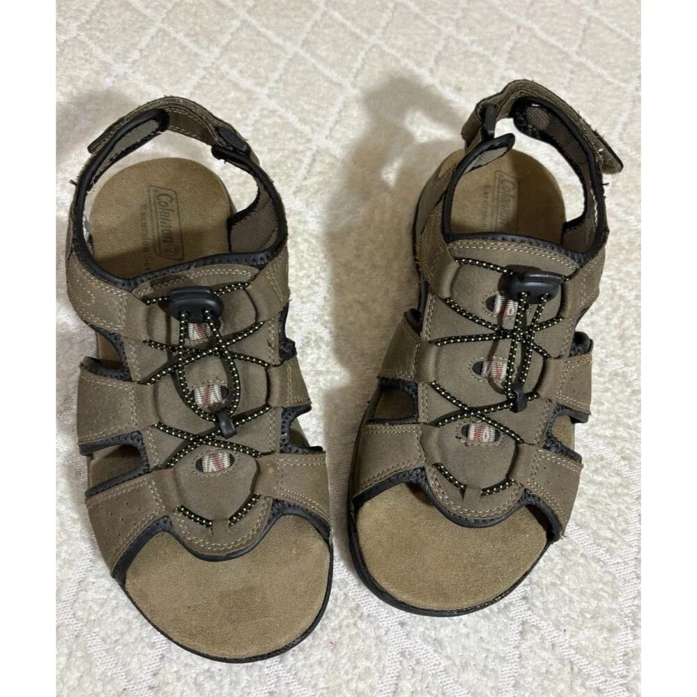 Coleman Excursion Series Kyran Brown Sandals Adjustable Heel Comfort Mens Size 8